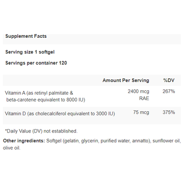 AD-Pro - (K-119) Apex Energetics - Powerful Combination of Vitamin A and D to support Gut Health and Immune Function